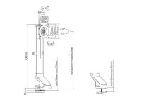 Uchwyt biurkowy do monitora Maclean MC-853 17