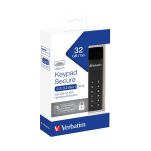 Pendrive Verbatim Keypad Secure 32GB USB-C 3.0 z klawiaturą - 3