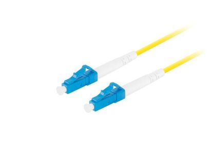 Patchcord światłowodowy Lanberg SM LC/UPC-LC/UPC SIMPLEX 3.0mm LSZH G657A1 10m żółty