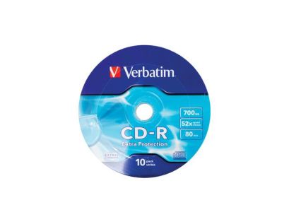 Płyty CD-R Verbatim 700MB Extra Protection Wrap (10 Spindel)