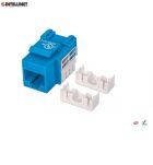 Moduł Keystone Intellinet RJ45 UTP Cat.6, niebieski - 2