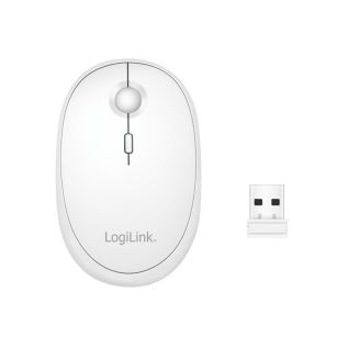 Mysz bezprzewodowa LogiLink ID0205 dwa tryby 2,4 GHz i BT 4.0, biała