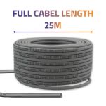 Kabel sieciowy Qoltec Patchcord skrętka UTP | Miedziany Cu | CAT6 | High speed 1Gb/s | LAN | 25m | Szary - 4