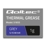 Pasta termoprzewodząca Qoltec 5.15W/m-K | 1g | Szara - 2