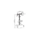 Stojak mobilny Techly 32''-65'', 35kg uchylny - 8