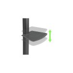 Stojak mobilny Techly 32''-65'', 35kg uchylny - 4