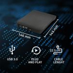 Nagrywarka Qoltec DVD-RW zewnętrzna | USB3.0 | czarna - 10