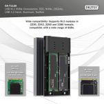 Obudowa/Stacja klonująca DIGITUS USB 3.1 Typ C na dyski SSD M.2 NVMe 20Gbps aluminiowa, beznarzędziowa - 7
