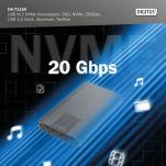 Obudowa/Stacja klonująca DIGITUS USB 3.1 Typ C na dyski SSD M.2 NVMe 20Gbps aluminiowa, beznarzędziowa - 8