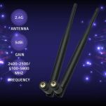 Antena Wi-Fi Qoltec 2.4/2.5GHz | 5.1/5.8GHz | 5dBi | dookólna | wewnętrzna - 2