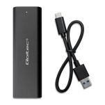 Obudowa/kieszeń Qoltec do dysków M.2 SSD | NVME | PCI-E | USB typ C - 10