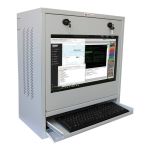 Szafa Techly na komputer przemysłowy PC i monitor dotykowy 22