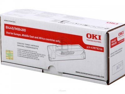 OKI B440-T do B440/MB480 tonerBk12K +