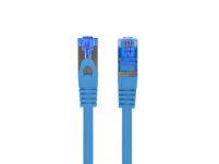 Patchcord Lanberg S/FTP kat.6A 0,25m LSZH CCA fluke passed niebieski - 2