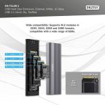Obudowa DIGITUS USB 3.1 Typ C na dysk SSD M.2 NVMe 10Gbps aluminiowa, beznarzędziowa - 4