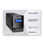 Zasilacz awaryjny UPS Qoltec Monolith | 650VA | 360W | LCD | USB | RJ45 - 7