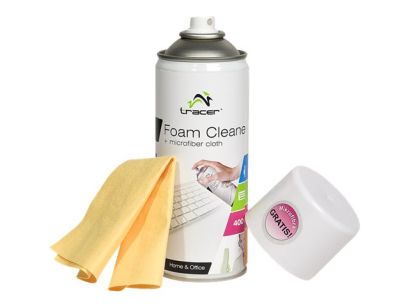 TRACER Pianka czyszcząca Plastic 400 ml + microfib