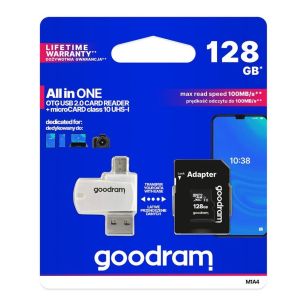 Karta pamięci microSDHC GOODRAM 128GB M1A4 UHS-I + Adapter