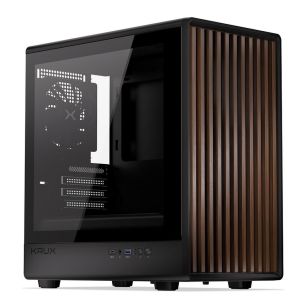 Obudowa KRUX Helio M-ATX, z oknem, bez zasilacza, czarna