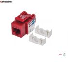 Moduł Keystone Intellinet RJ45 UTP Cat.6, czerwony - 2