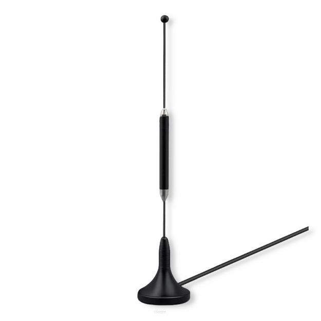 Antena 4G LTE Qoltec z podstawą magnetyczną | 5dBi | dookólna | wewnętrzna | 600-2700 MHz | SMA | 3m