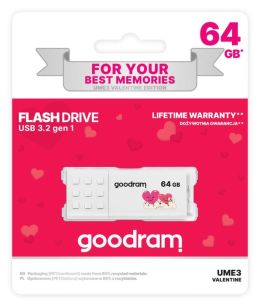 Pendrive GOODRAM VALENTINE UME3 64GB USB 3.2 Gen 1