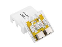 Gniazdo natynkowe Lanberg OS6-0002-W kat.6 ekranowane 2X RJ45 - 3