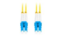 Patchcord światłowodowy Lanberg SM LC/UPC-LC/UPC DUPLEX 3.0mm LSZH G657A1 5m żółty - 3