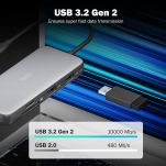 Stacja dokująca DIGITUS USB Typ C 7-portów HDMI 4K/60Hz PD 3.0 - 8