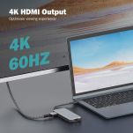 Stacja dokująca DIGITUS USB Typ C 7-portów HDMI 4K/60Hz PD 3.0 - 9