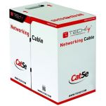 Kabel instalacyjny TechlyPro ITP8-FLU-0305 skrętka Cat5e UTP 4x2 linka CCA 305m, szary - 3