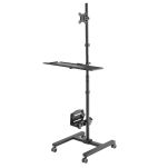 Stand, wózek, mobilne stanowisko komputerowe na kółkach Maclean MC-793 max 20kg max 17