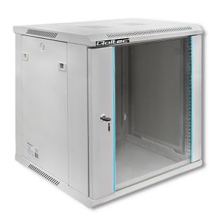 Szafa RACK Qoltec 19" | 12U | 600x600x635 | Wisząca