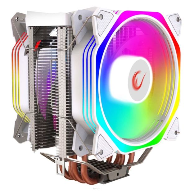Chłodzenie CPU Rampage OCTAGONC60-WHITE LGA1700/AM5 1800RPM 2x 120mm ARGB PWM
