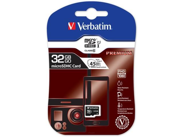 Karta pamięci MicroSDHC Verbatim 32GB Class 10