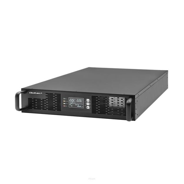 Zasilacz awaryjny UPS Qoltec do RACK | 2kVA | 2000W | Power Factor 1.0 | LCD | On-line