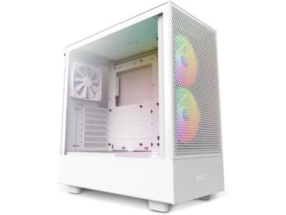 Obudowa NZXT H5 Flow RGB Midi Tower biała z oknem