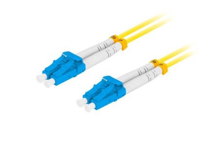 Patchcord światłowodowy Lanberg SM LC/UPC-LC/UPC DUPLEX 3.0mm LSZH G657A1 3m żółty