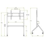 Stojak mobilny Techly TV 65-100