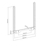 Uchwyt VESA do TV Maclean MC-975, na Sonos Ray, 2kg - 5