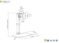Uchwyt biurkowy Techly 17