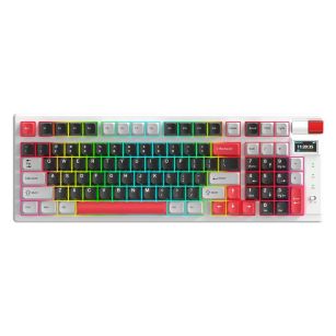 Klawiatura bezprzewodowa Monka STORM KG991W mechaniczna bluetooth + 2.4 GHz + kabel Gaming RGB