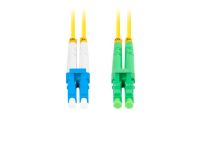 Patchcord światłowodowy Lanberg SM LC/APC-LC/UPC DUPLEX 3.0MM LSZH G657A1 0.5m żółty - 3