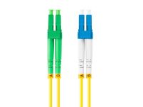 Patchcord światłowodowy Lanberg SM LC/APC-LC/UPC DUPLEX 3.0MM LSZH G657A1 0.5m żółty - 5