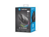 Mysz przewodowa Natec Crake 2 PRO 12800dpi wertykalna programowalna optyczna czarna - 7