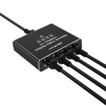 Switch niezarządzalny Qoltec mini rozdzielacz splitter 1x4 port RJ45 | 1000Mb/s | USB-C | Aluminium - 8