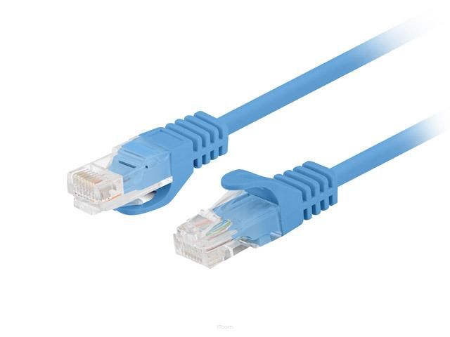 Patchcord Lanberg UTP kat.5e 3m niebieski 10-Pack