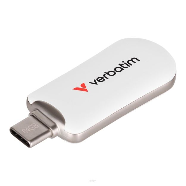 Pendrive Verbatim Plectra 64GB USB-C 3.0 White