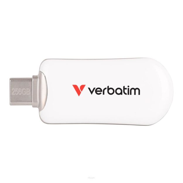 Pendrive Verbatim Plectra 256GB USB-C 3.0 White
