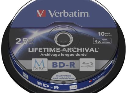 Płyty BD-R Verbatim M-Disc 25 GB 4x Print Cake 10